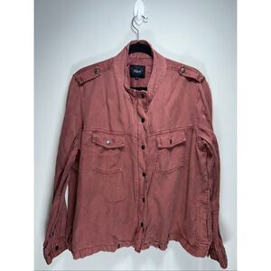 Rails Collins linen blend military style jacket size XL